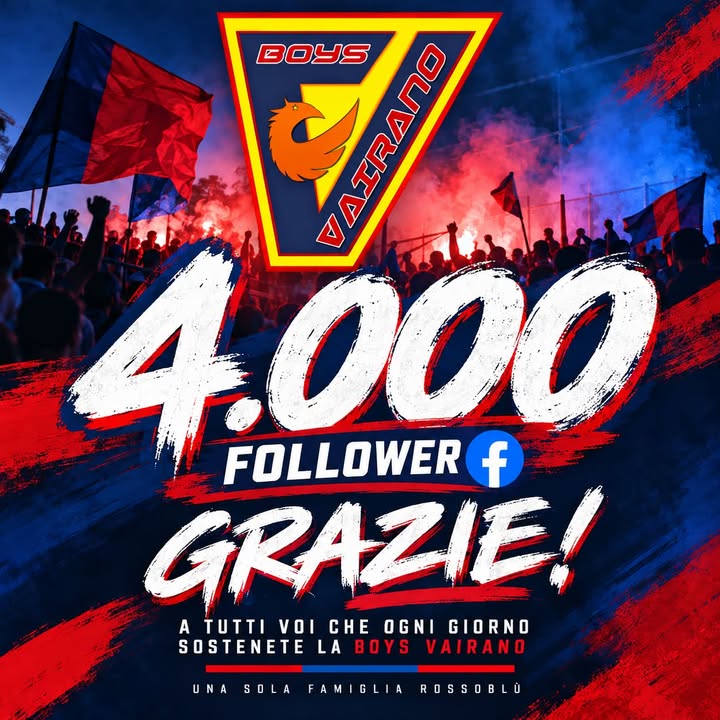 La Boys Vairano Raggiunge i 4.000 Follower: Un Traguardo di Comunità