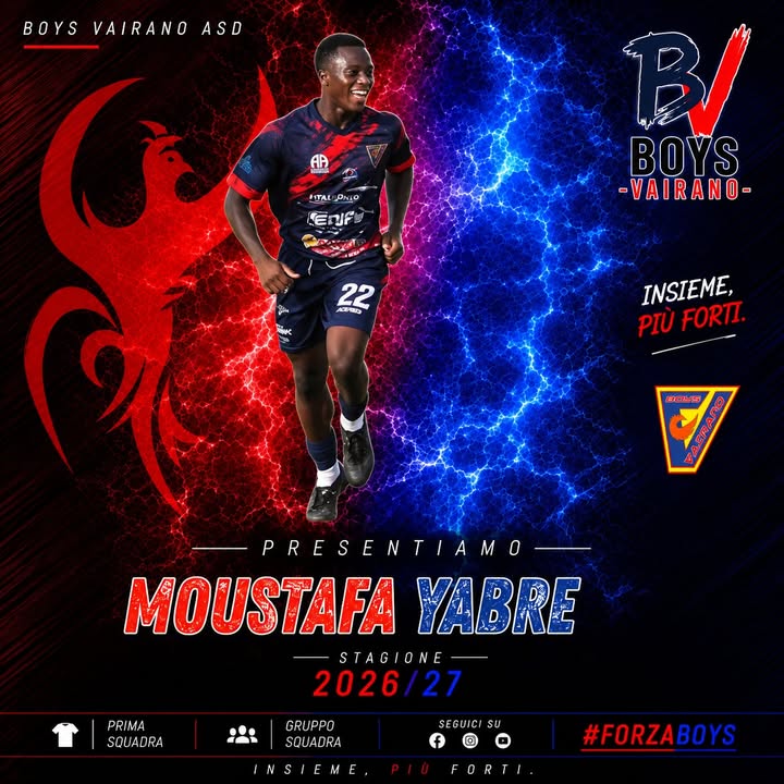 La Boys Vairano dà il benvenuto a Moustafa Yabre